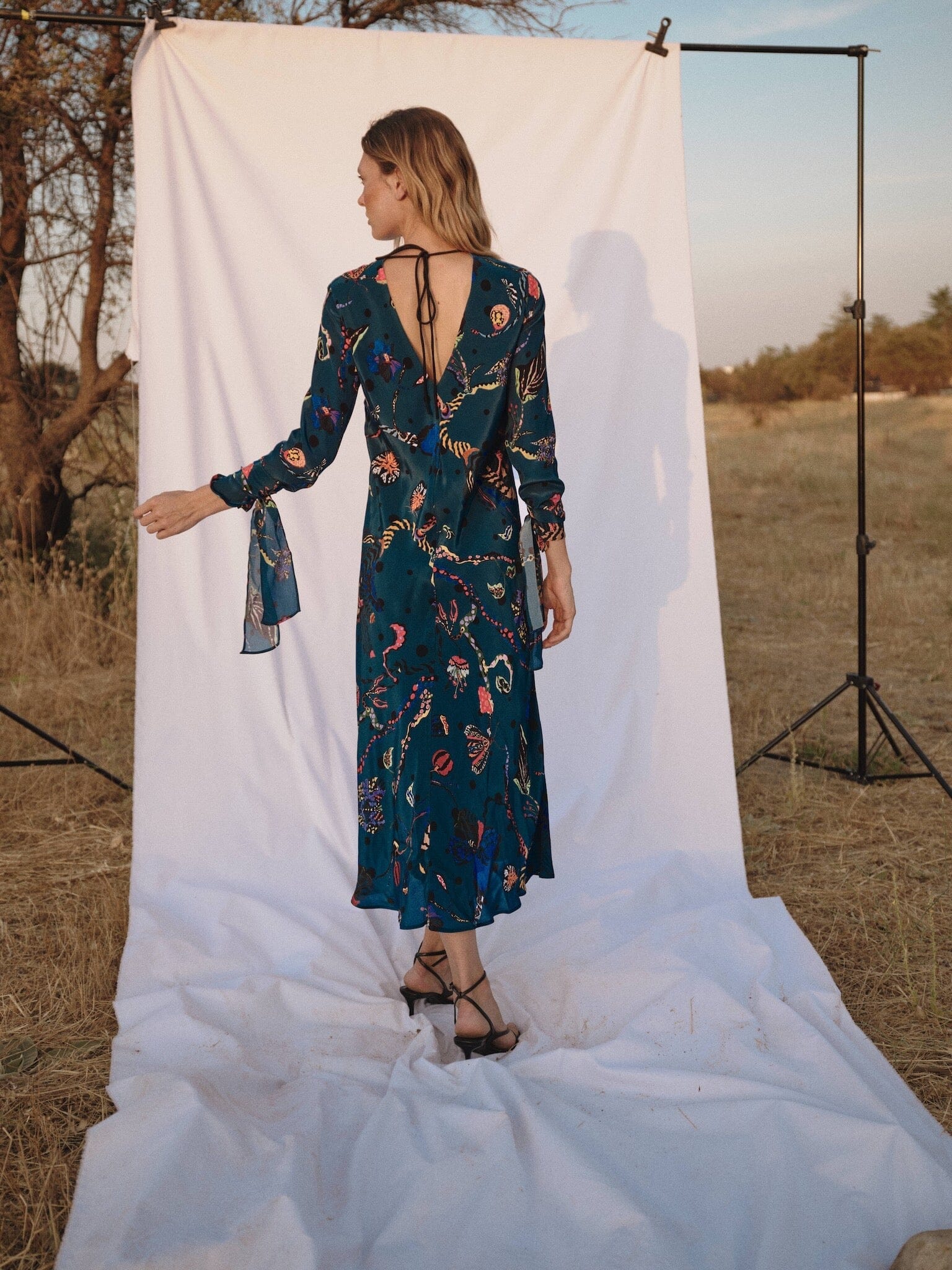 Vestido Sarah azul pato Dresses Galcon Studio 