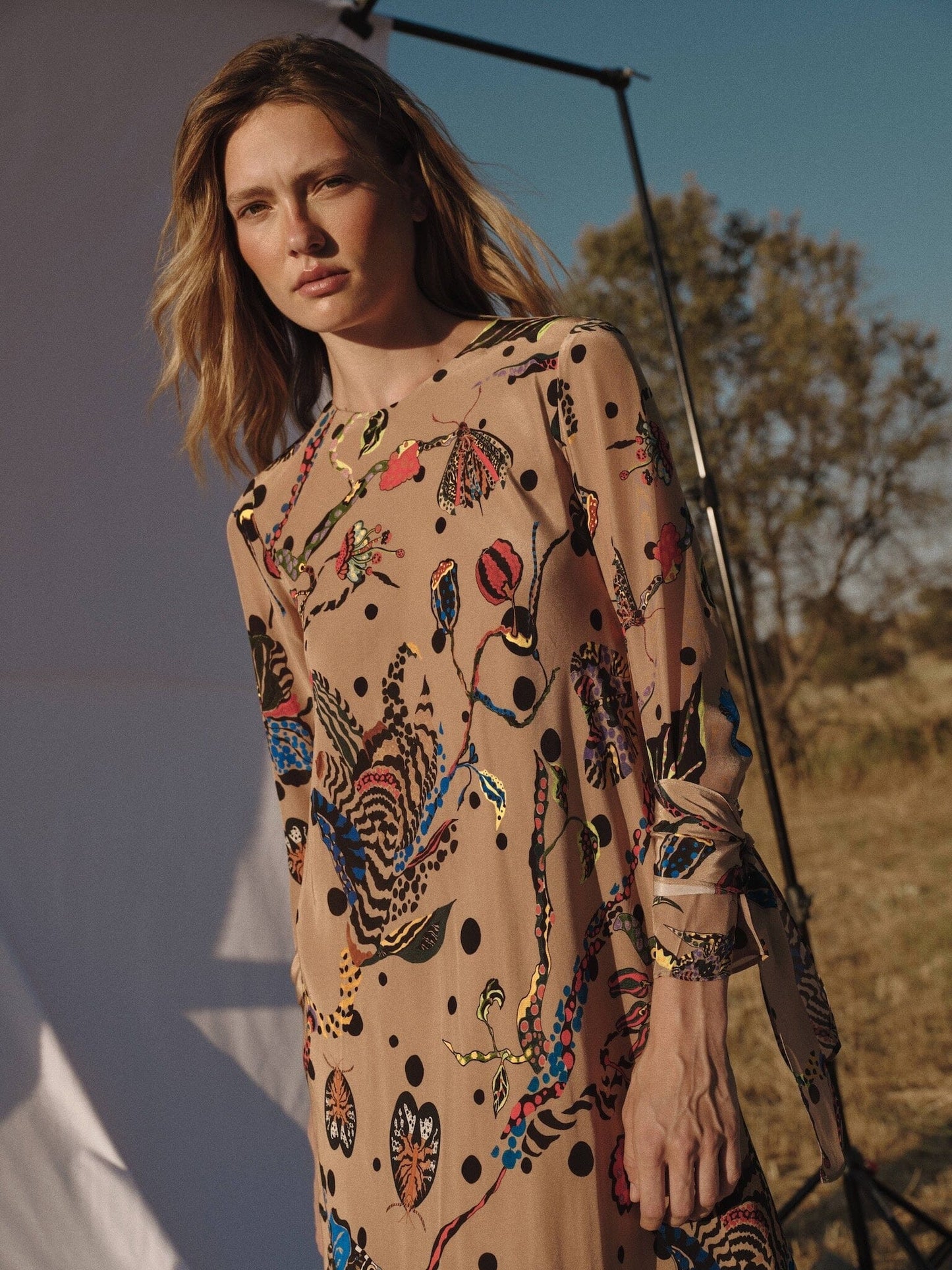Vestido Sarah beige Dresses Galcon Studio 
