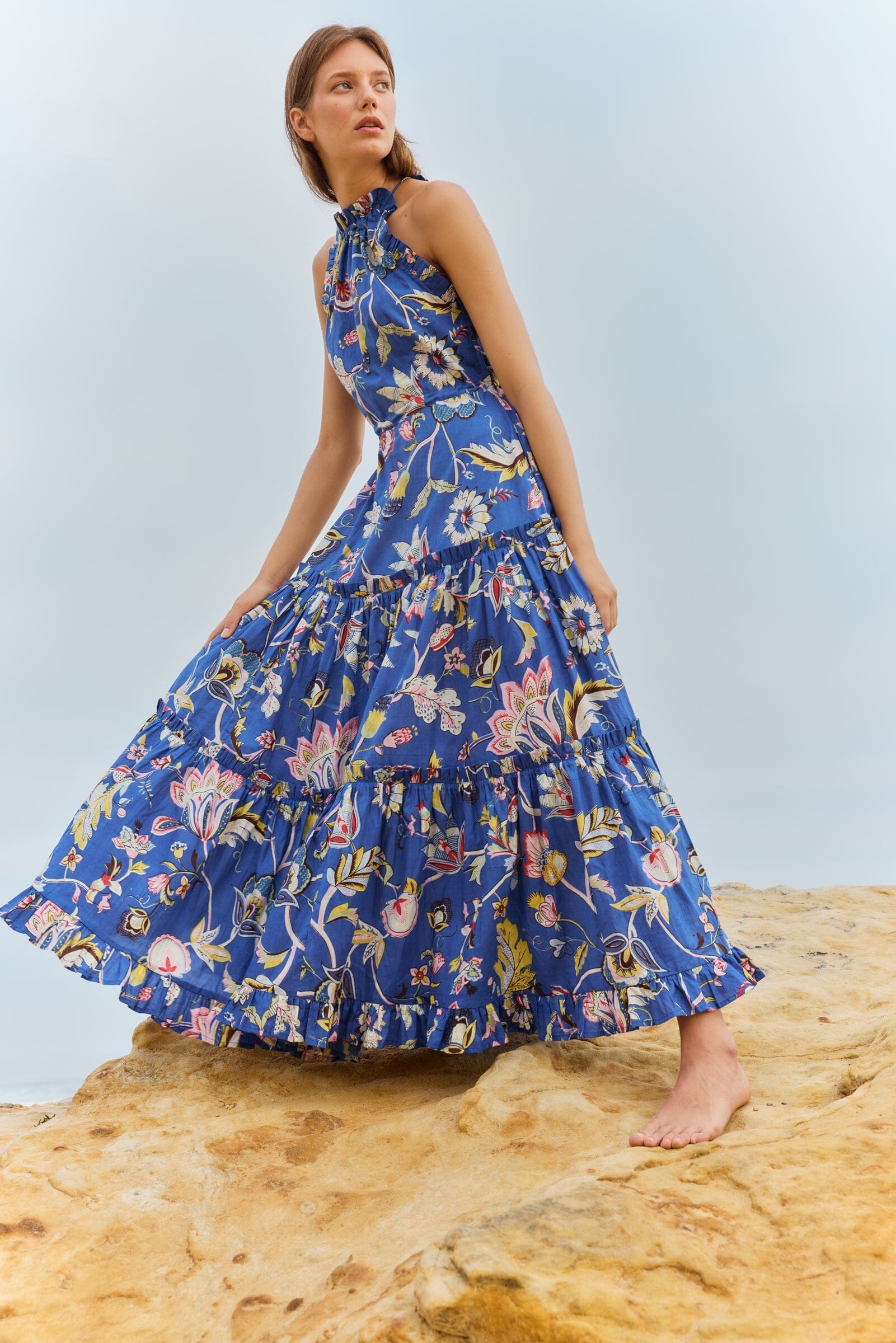 VESTIDO SHILOH AZUL Dresses Philippa 1970 