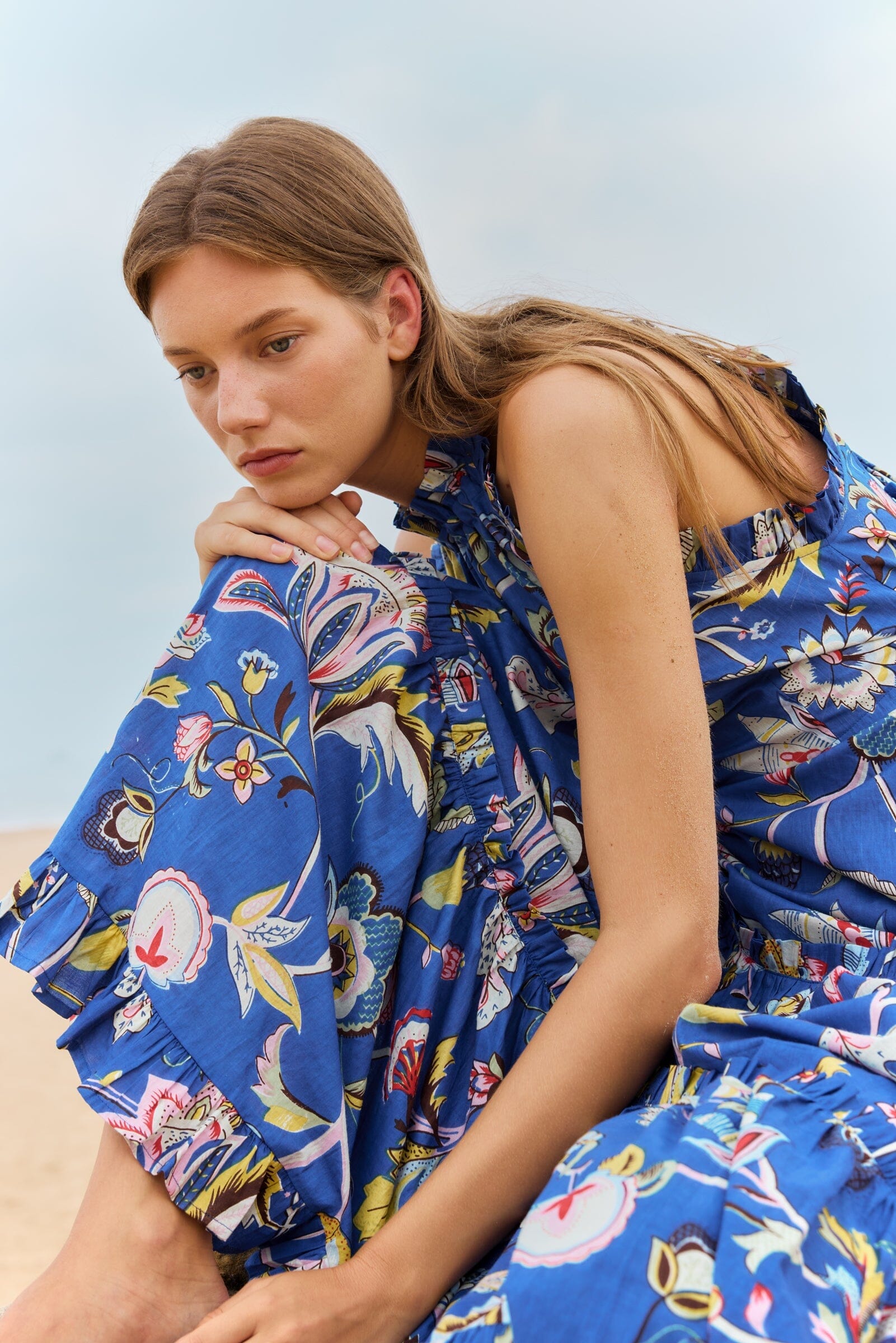 VESTIDO SHILOH AZUL Dresses Philippa 1970 