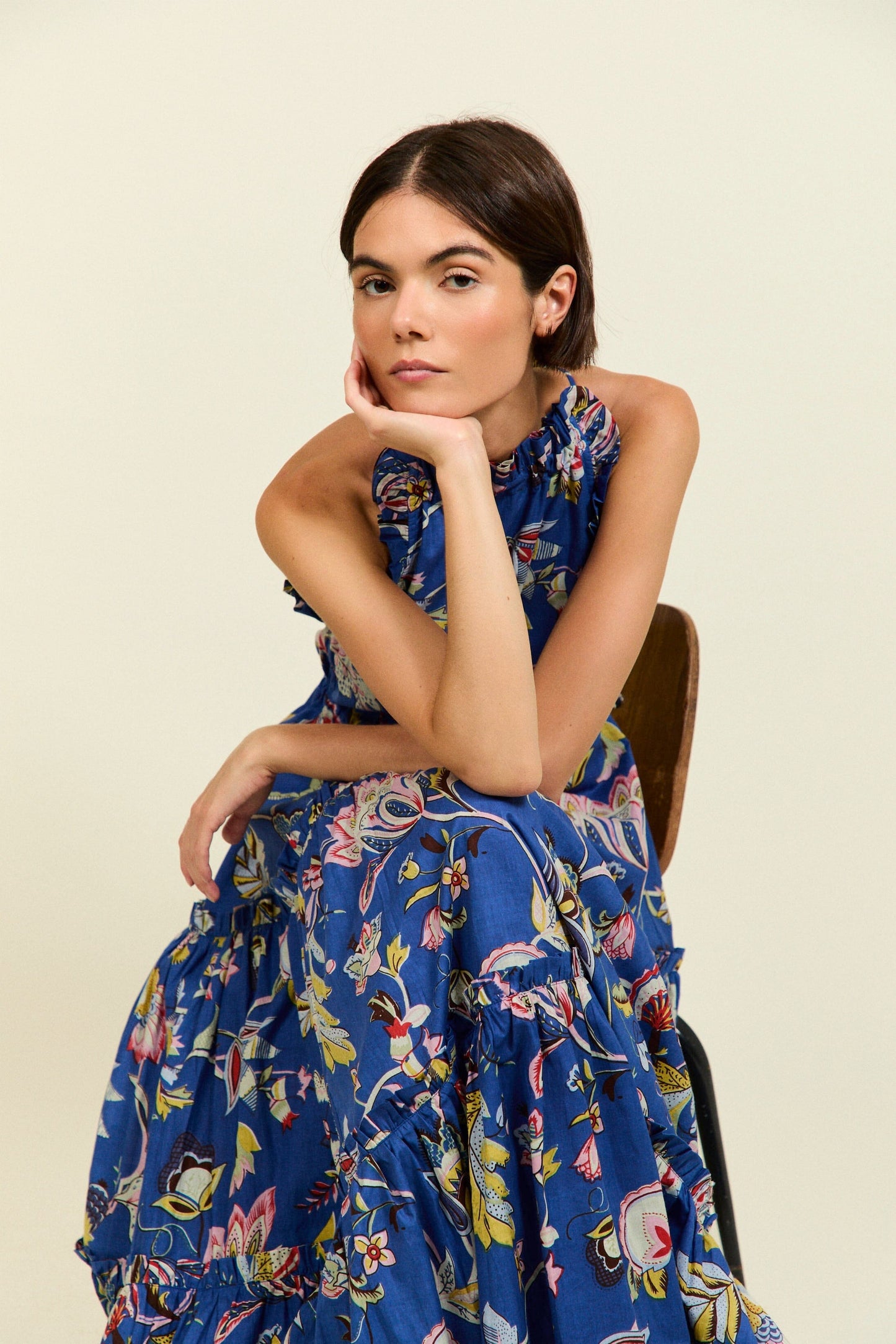 VESTIDO SHILOH AZUL Dresses Philippa 1970 