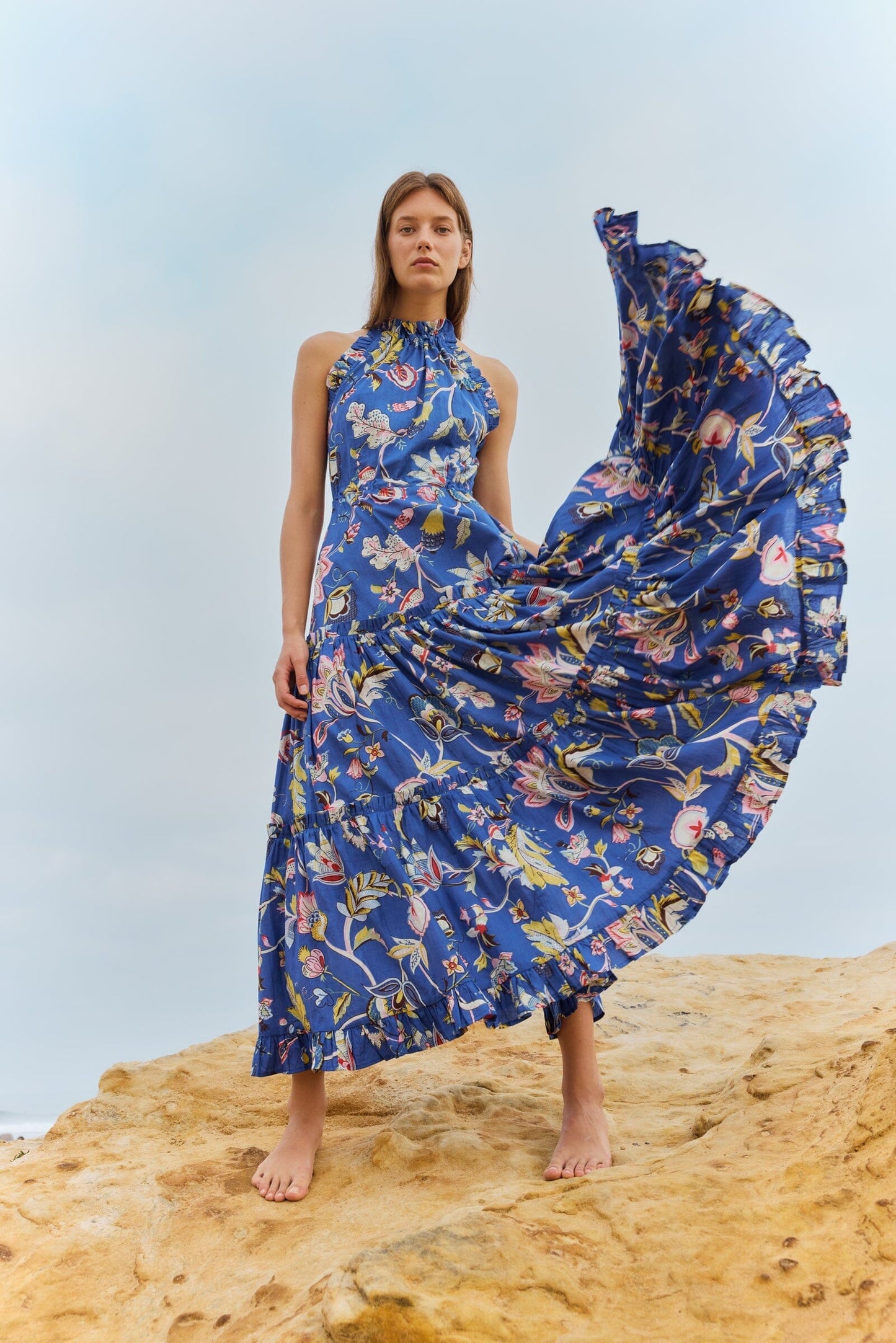 VESTIDO SHILOH AZUL Dresses Philippa 1970 