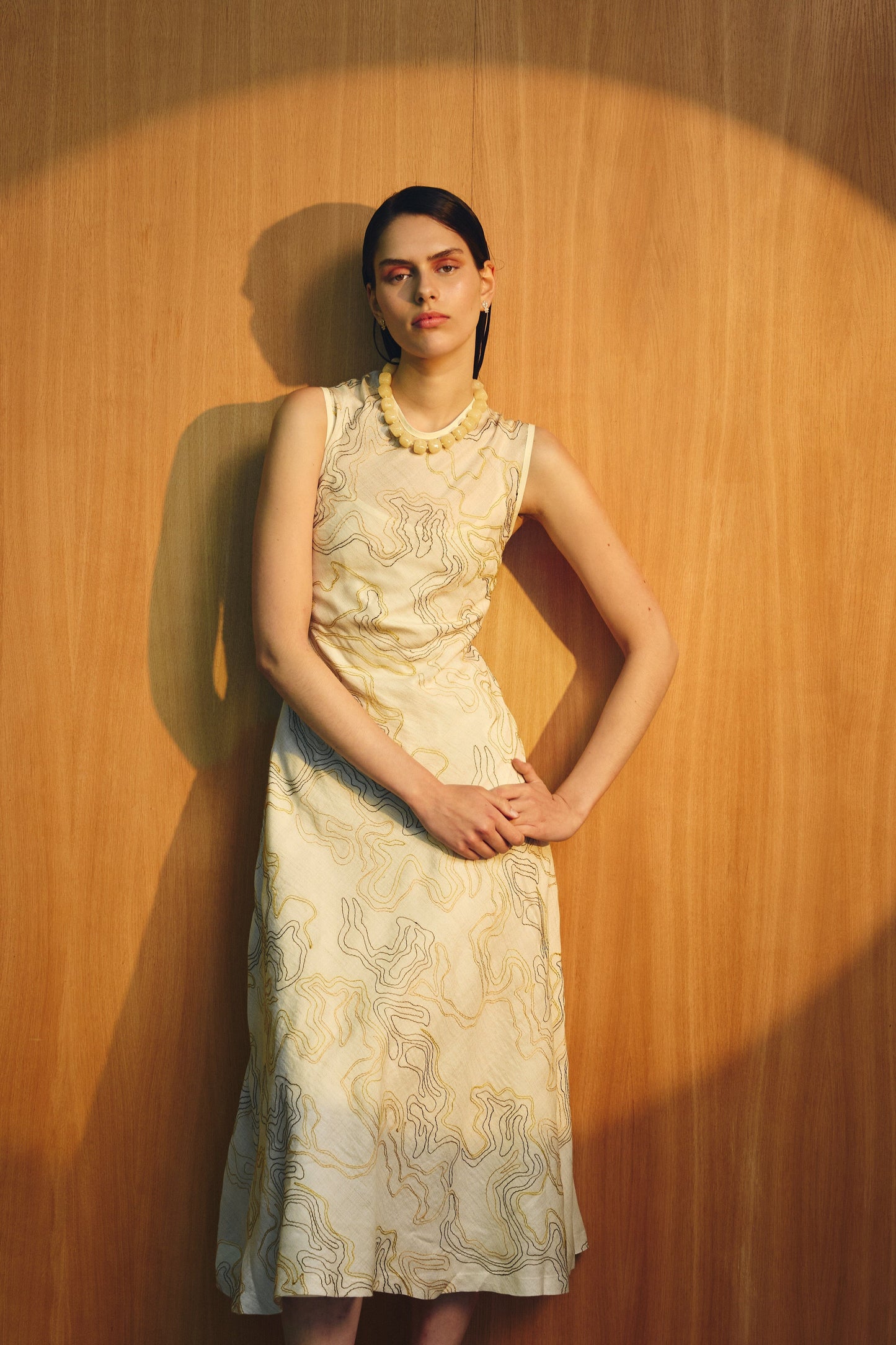 Vestido Sprezzatura Bordados Amarillo- PRE ORDER Dresses IPA BRAND 