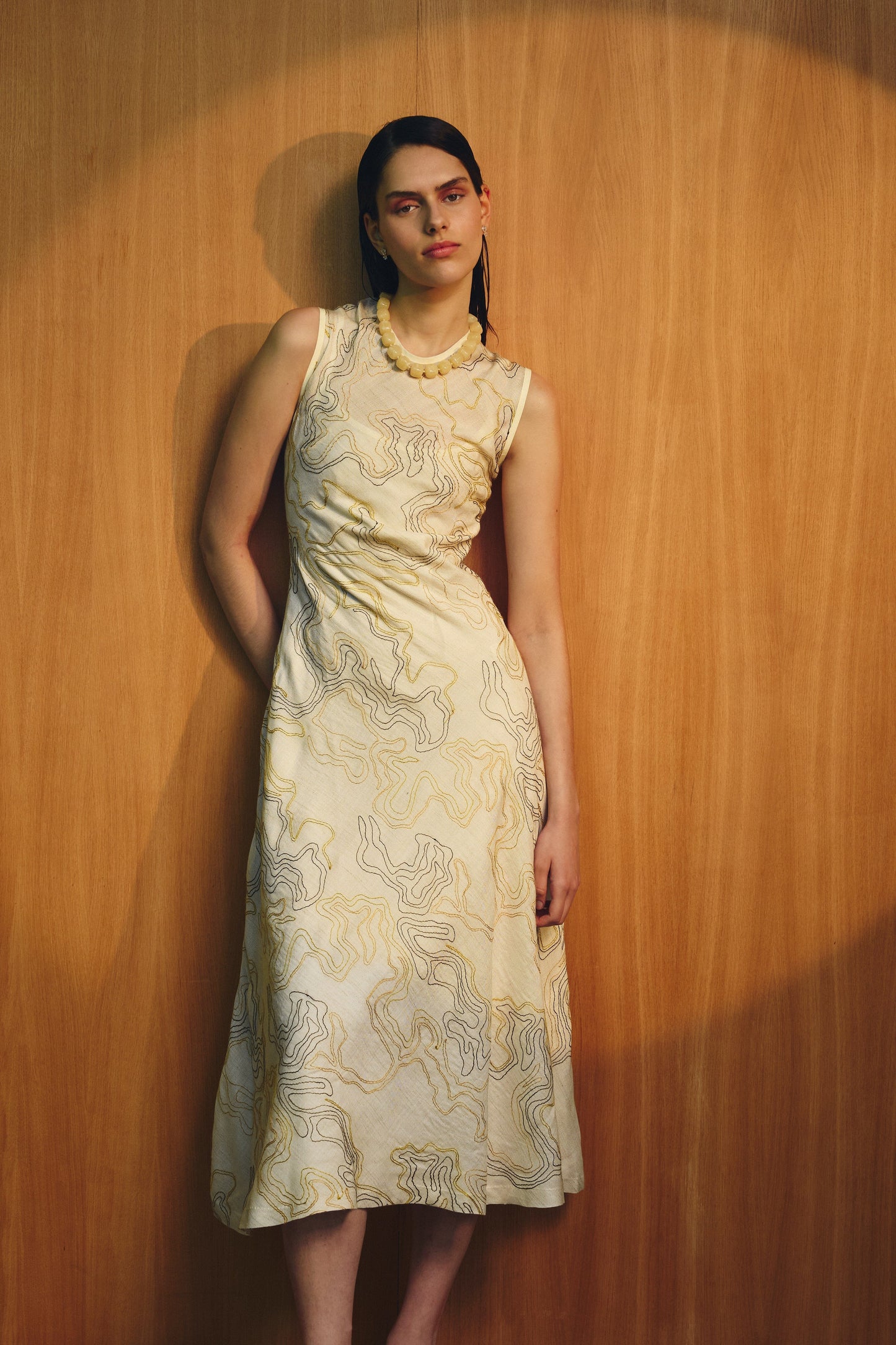 Vestido Sprezzatura Bordados Amarillo- PRE ORDER Dresses IPA BRAND 