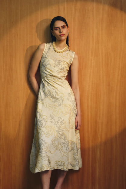 Vestido Sprezzatura Bordados Amarillo- PRE ORDER Dresses IPA BRAND 