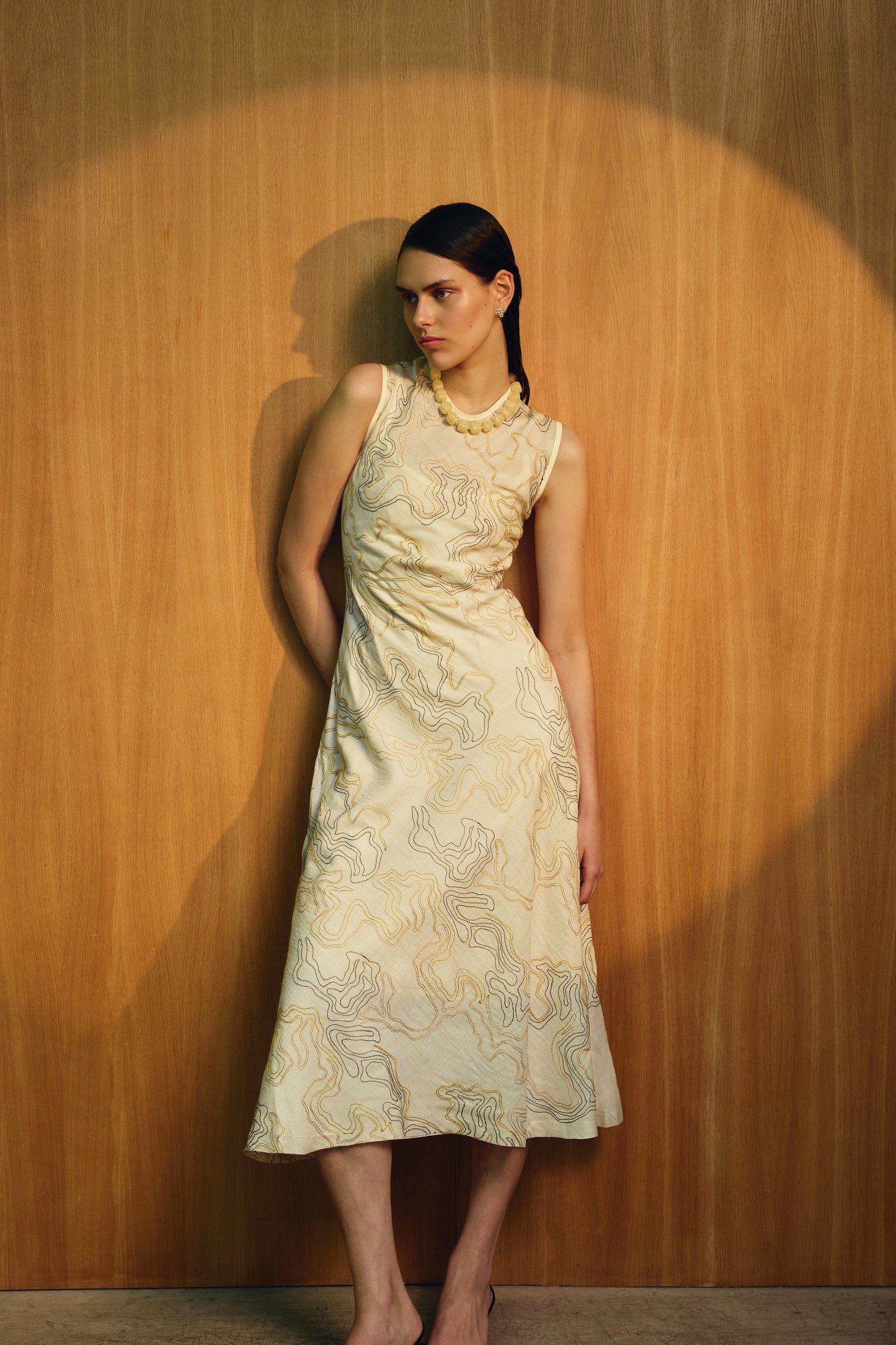 Vestido Sprezzatura Bordados Amarillo- PRE ORDER Dresses IPA BRAND 