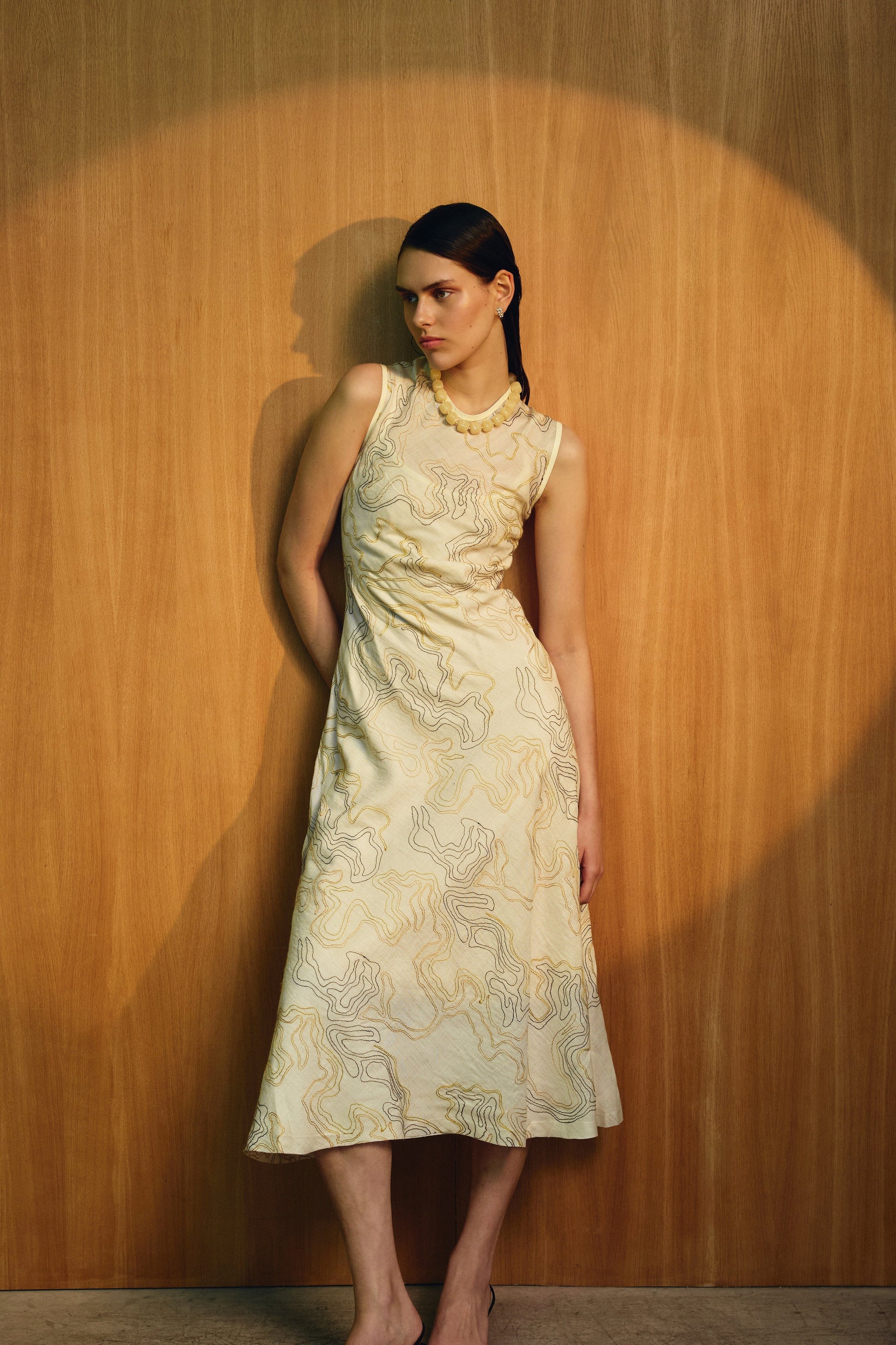 Vestido Sprezzatura Bordados Amarillo- PRE ORDER Dresses IPA BRAND 