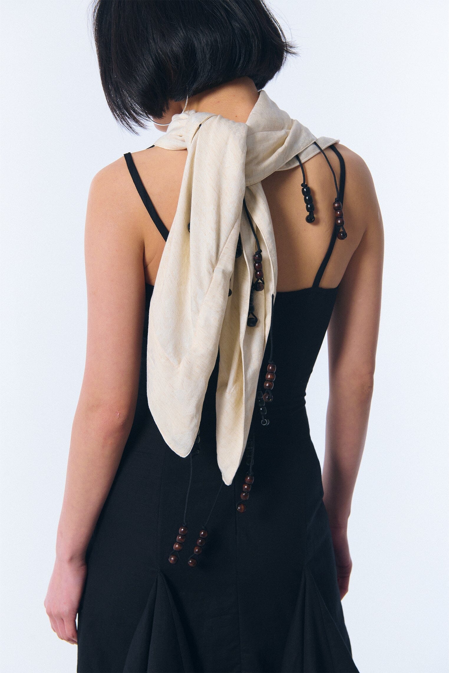 Vestido "tendal" en lino negro Dresses E.R.A.X. 