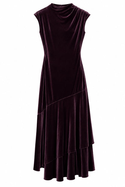 VESTIDO TERCIOPELO CLARA Dresses Elisa Cortés MARRÓN 36 