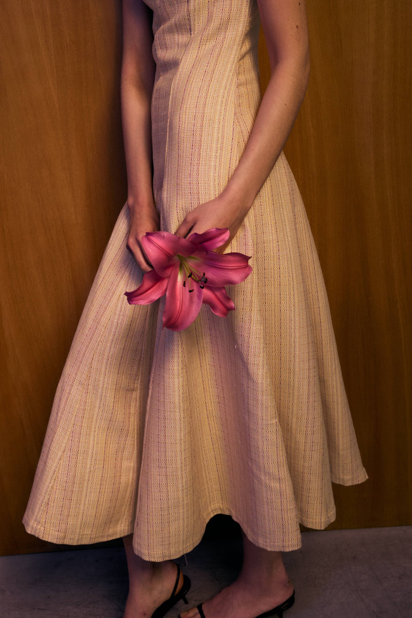 Vestido Tramonto Tweed Naranja Dresses IPA BRAND 