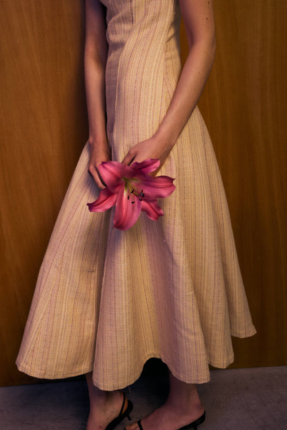 Vestido Tramonto Tweed Naranja Dresses IPA BRAND 