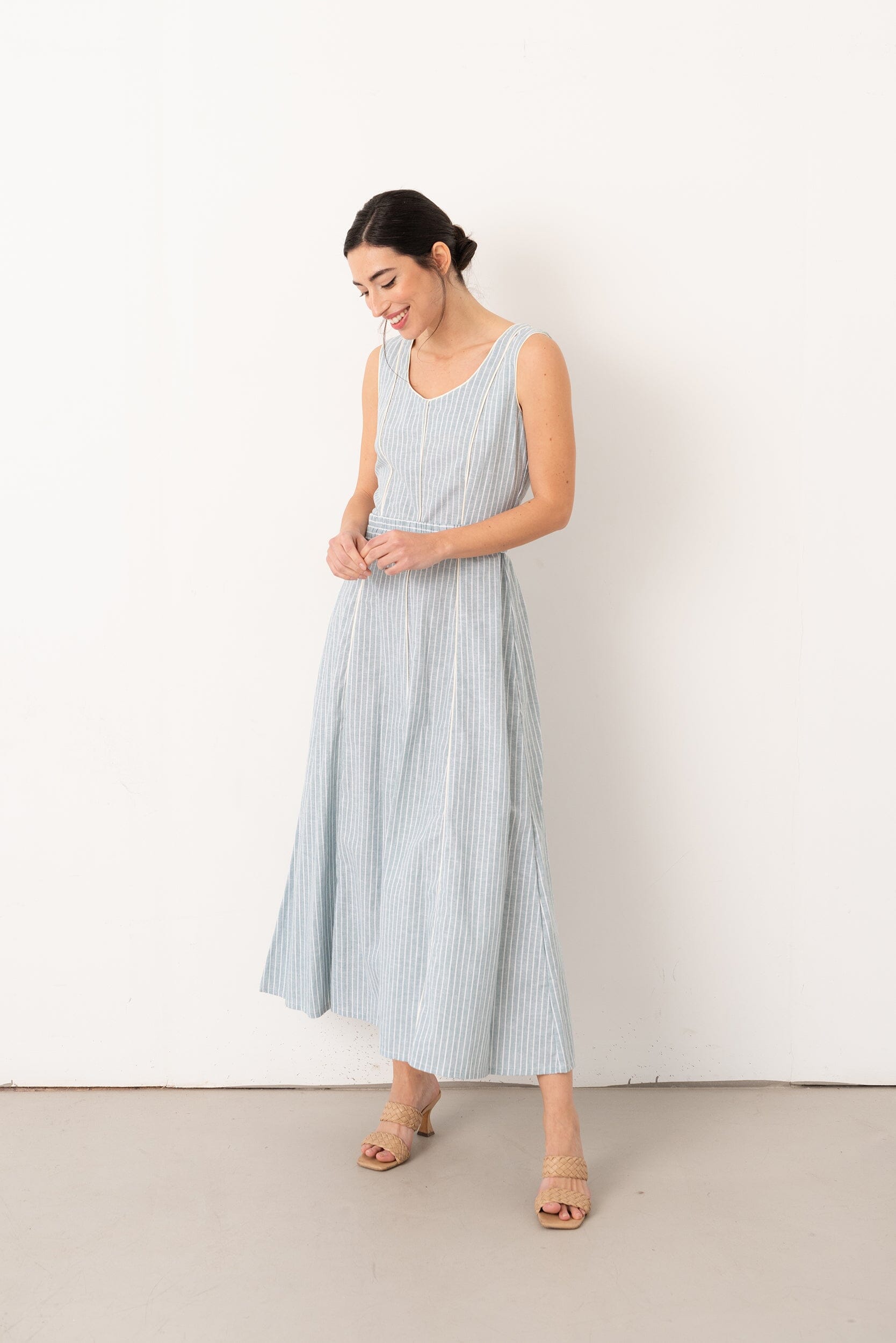 Vestido Vendome Azul Dresses Vano Studio 