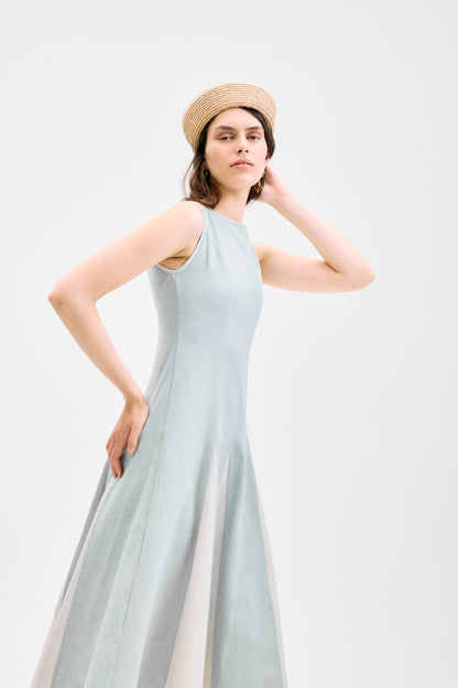 Vestido Venezia Midi Celeste Dresses IPA BRAND 