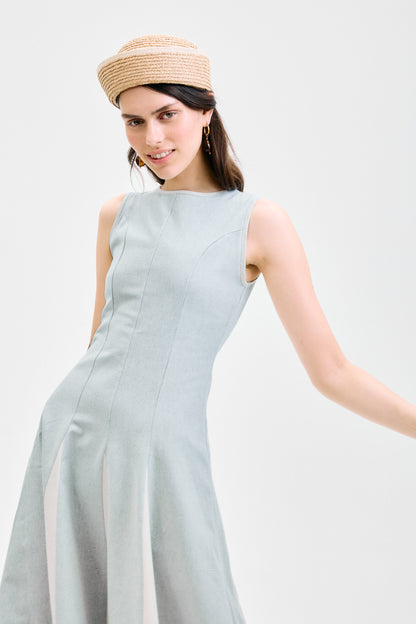 Vestido Venezia Midi Celeste Dresses IPA BRAND 