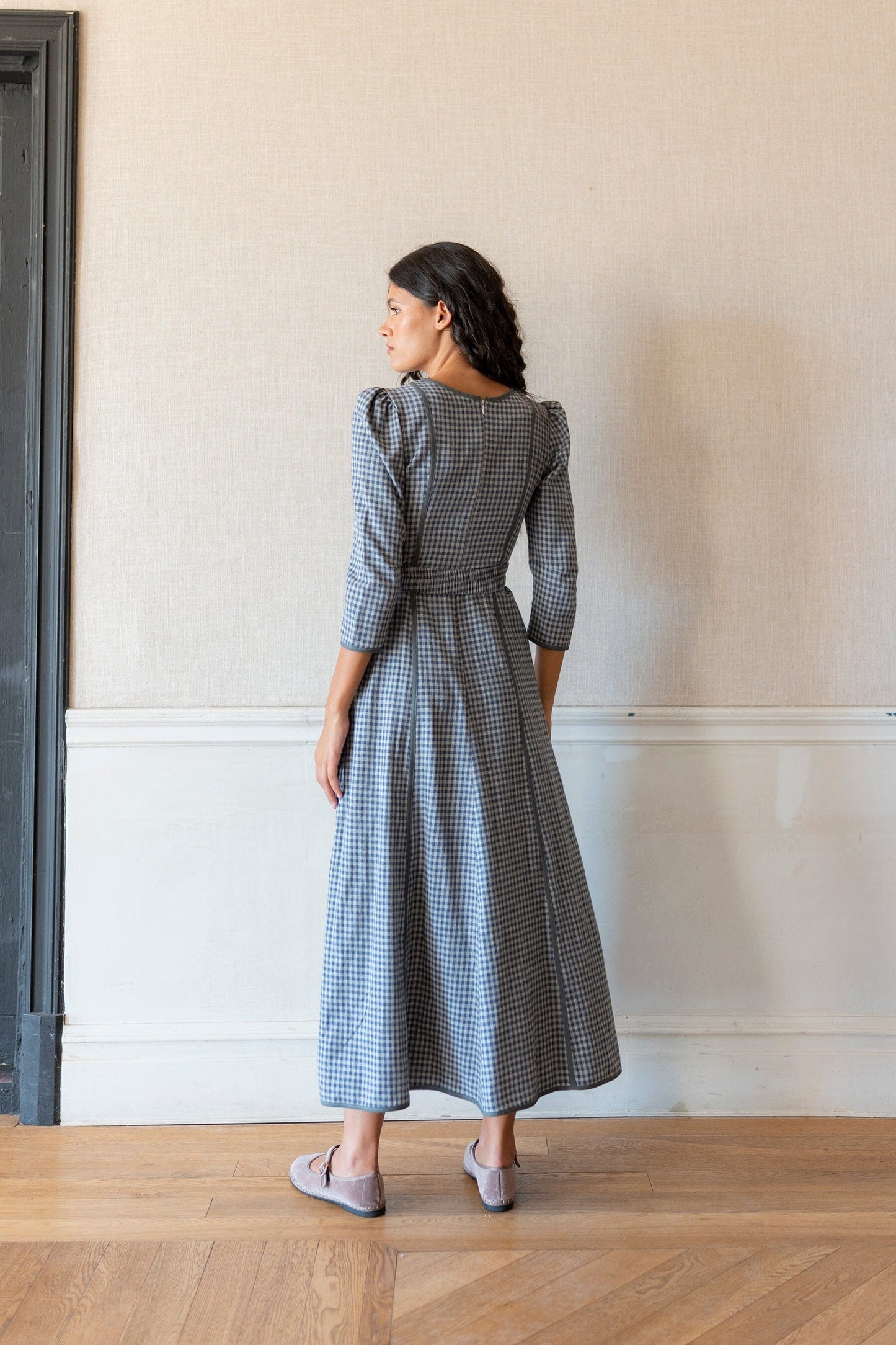 Vestido Vichy Bleu Dresses Vano Studio 