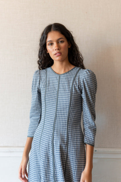 Vestido Vichy Bleu Dresses Vano Studio 