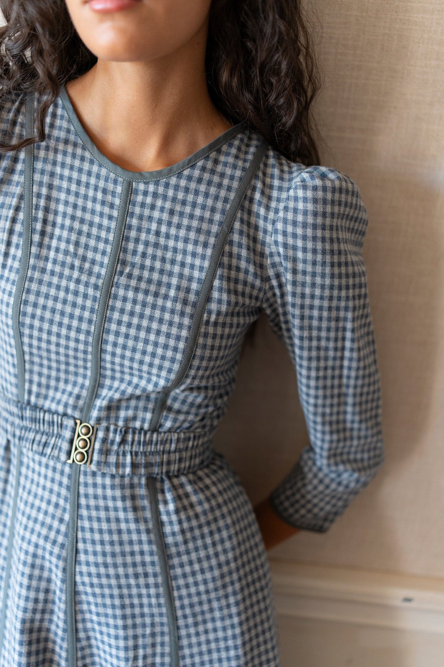 Vestido Vichy Bleu Dresses Vano Studio 