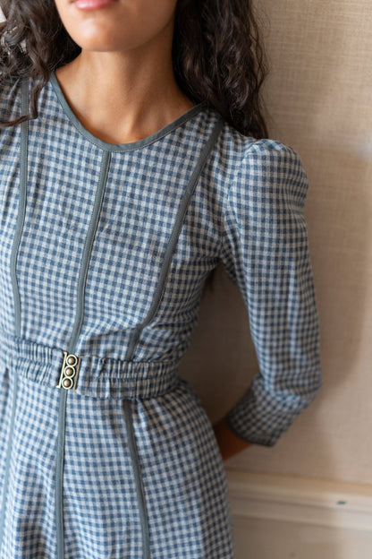 Vestido Vichy Bleu Dresses Vano Studio 