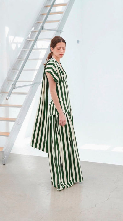 Vestido Violeta rayas verde Dresses Julise Magon 