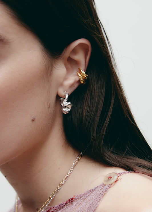 Vincle Earcuff Gold Earrings Albert Coll 