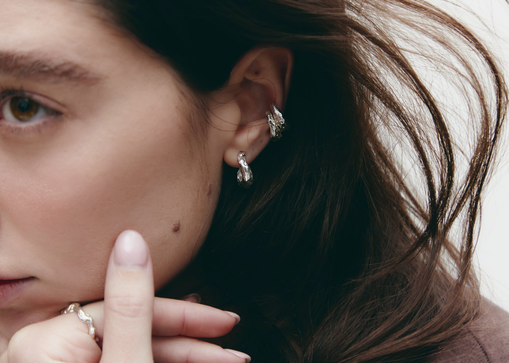 Vincle Earcuff Silver Earrings Albert Coll 