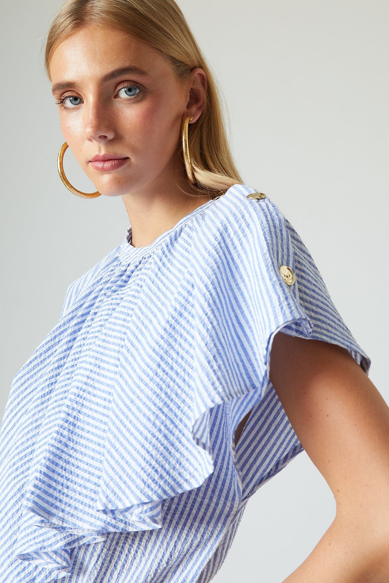Vivi Top Ibiza Blue Tops and Blouses The Label Edition 