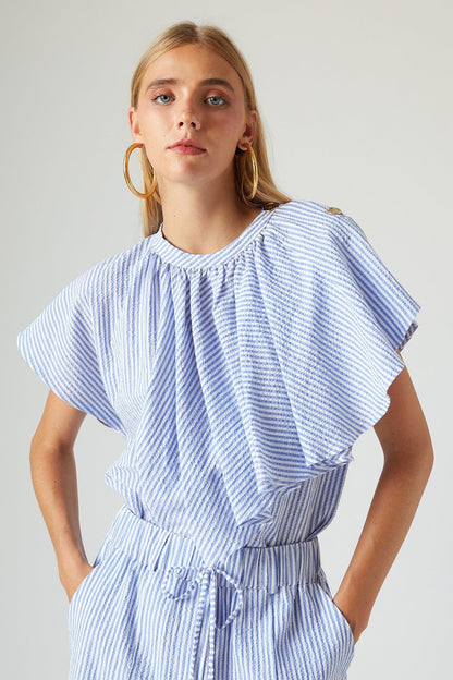 Vivi Top Ibiza Blue Tops and Blouses The Label Edition 