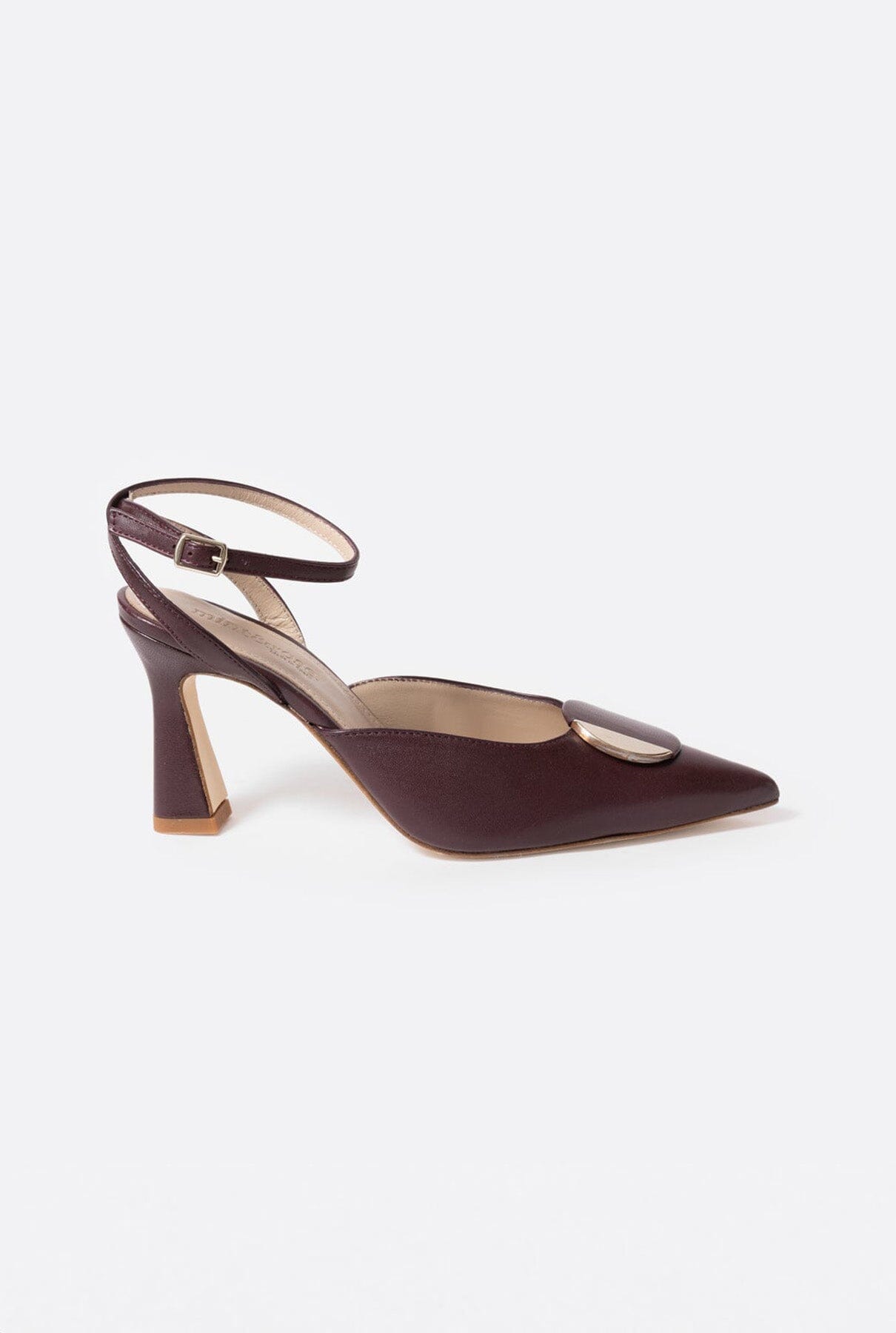 Vivienne aubergine Heels Mint and Rose 