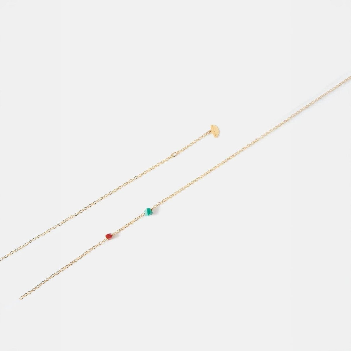 Vogue on the rocks ( red / green ) Necklaces La Morenita 