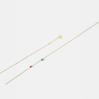 Vogue on the rocks ( red / green ) Necklaces La Morenita 