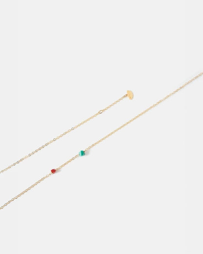 Vogue on the rocks ( red / green ) Necklaces La Morenita 