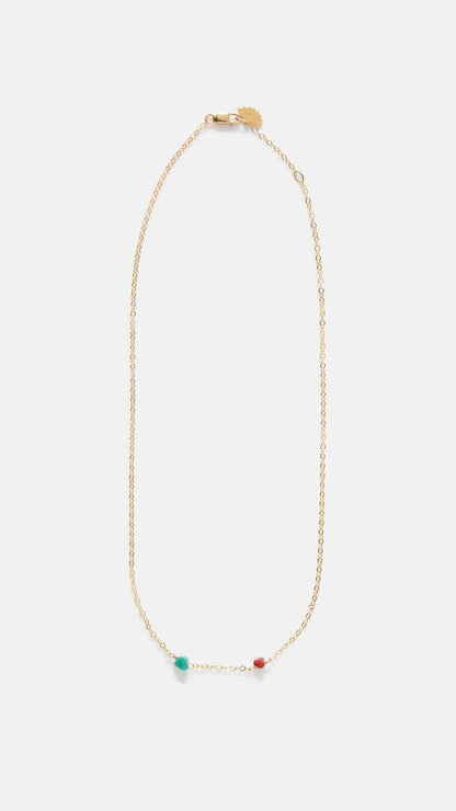 Vogue on the rocks ( red / green ) Necklaces La Morenita 
