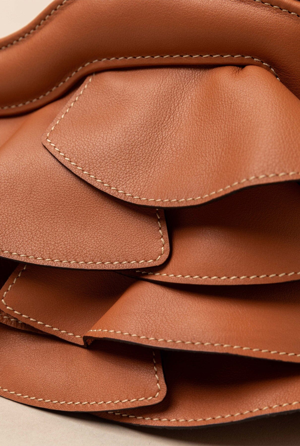 Vuelo Light Caramel Leather Soft Clutch Crossbody bags RFB 