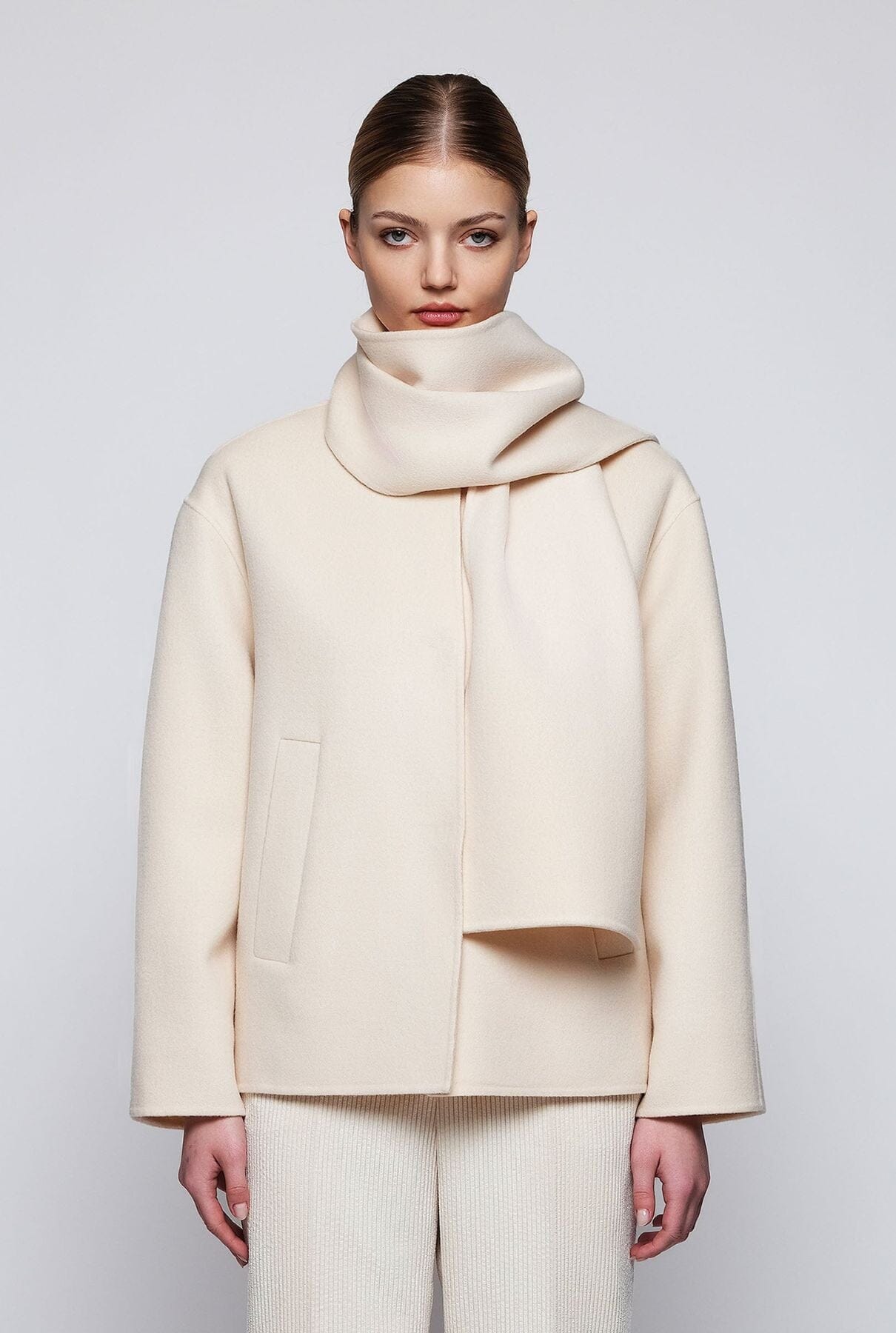 White double-face cashmere wool coat Coats Mirto 