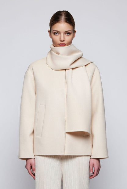 White double-face cashmere wool coat Coats Mirto 