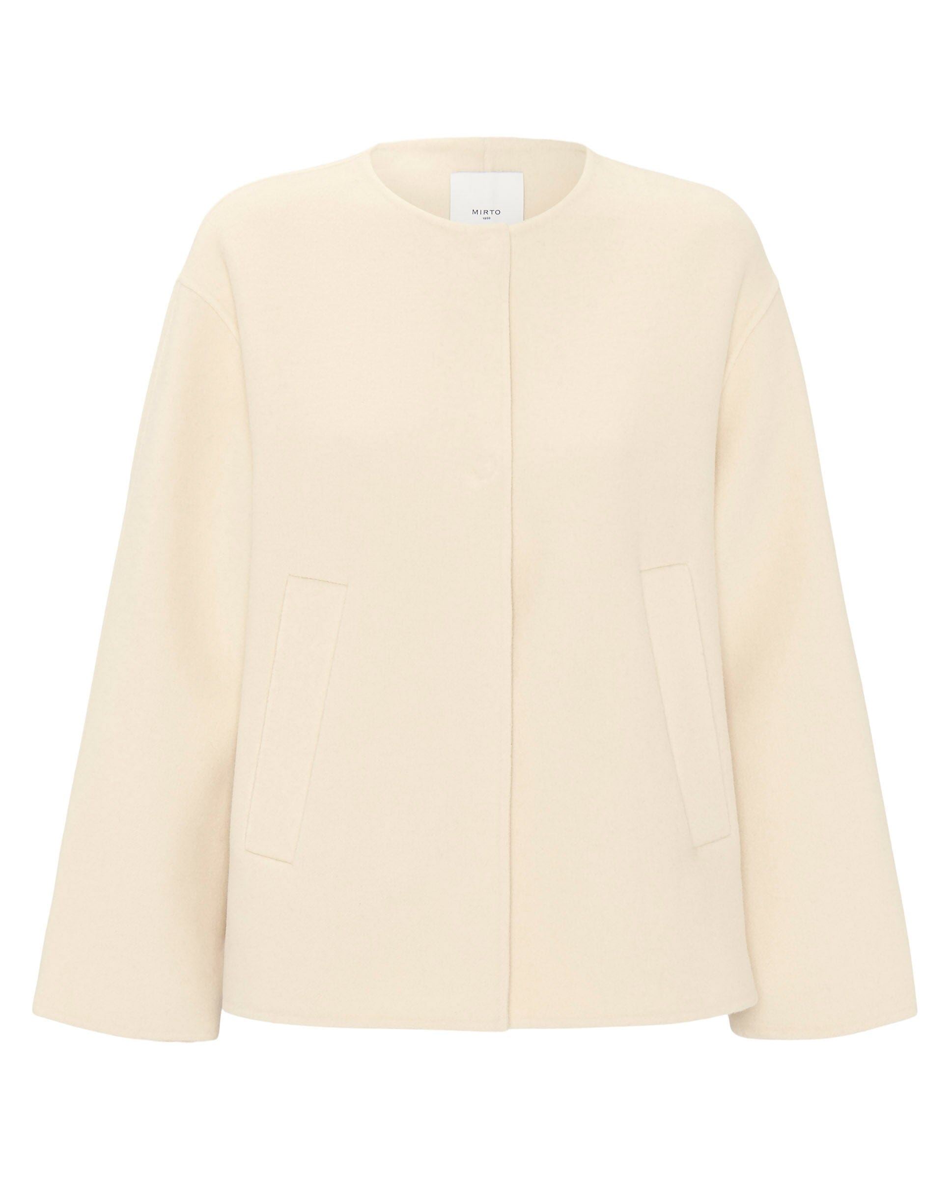 White double-face cashmere wool coat Coats Mirto 