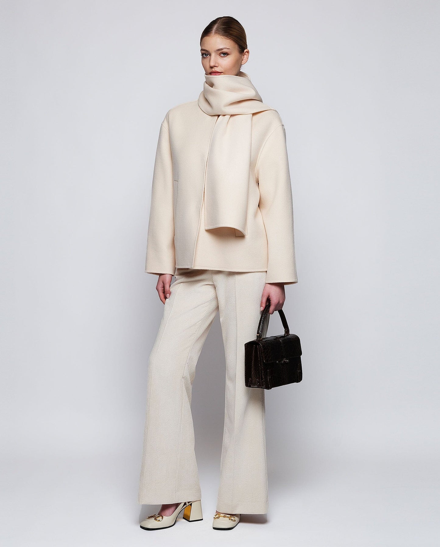 White double-face cashmere wool coat Coats Mirto 