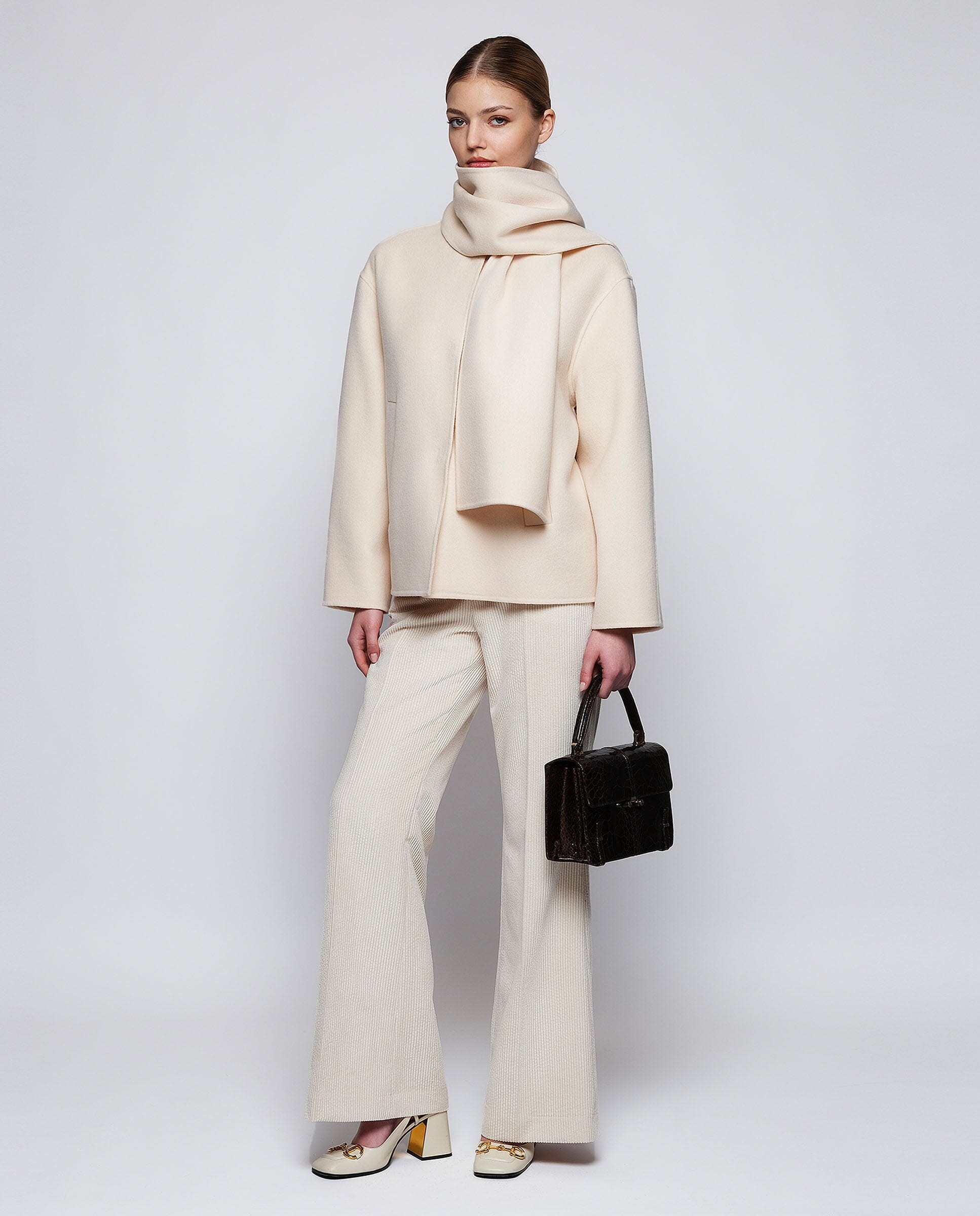 White double-face cashmere wool coat Coats Mirto 
