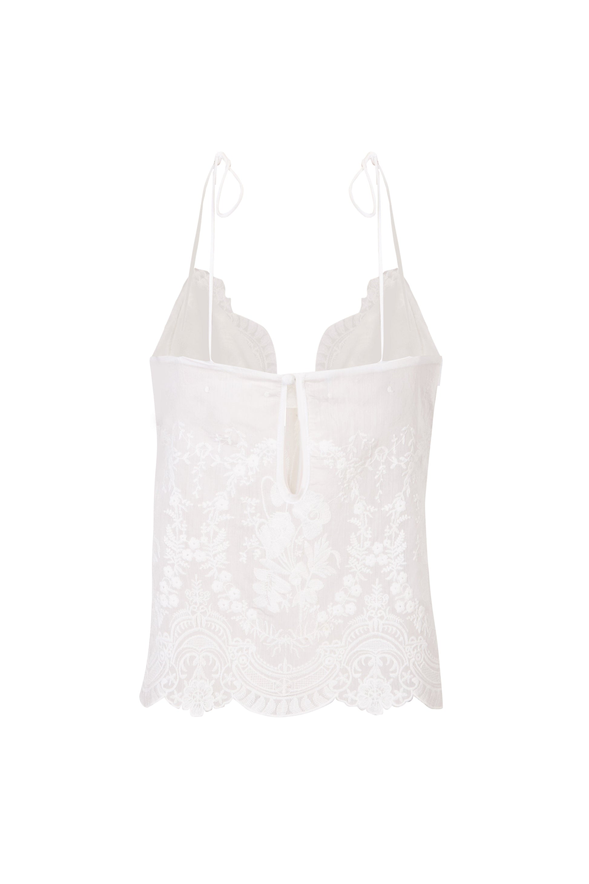 White Lace Top Shirts & Tops PALOMO SPAIN 