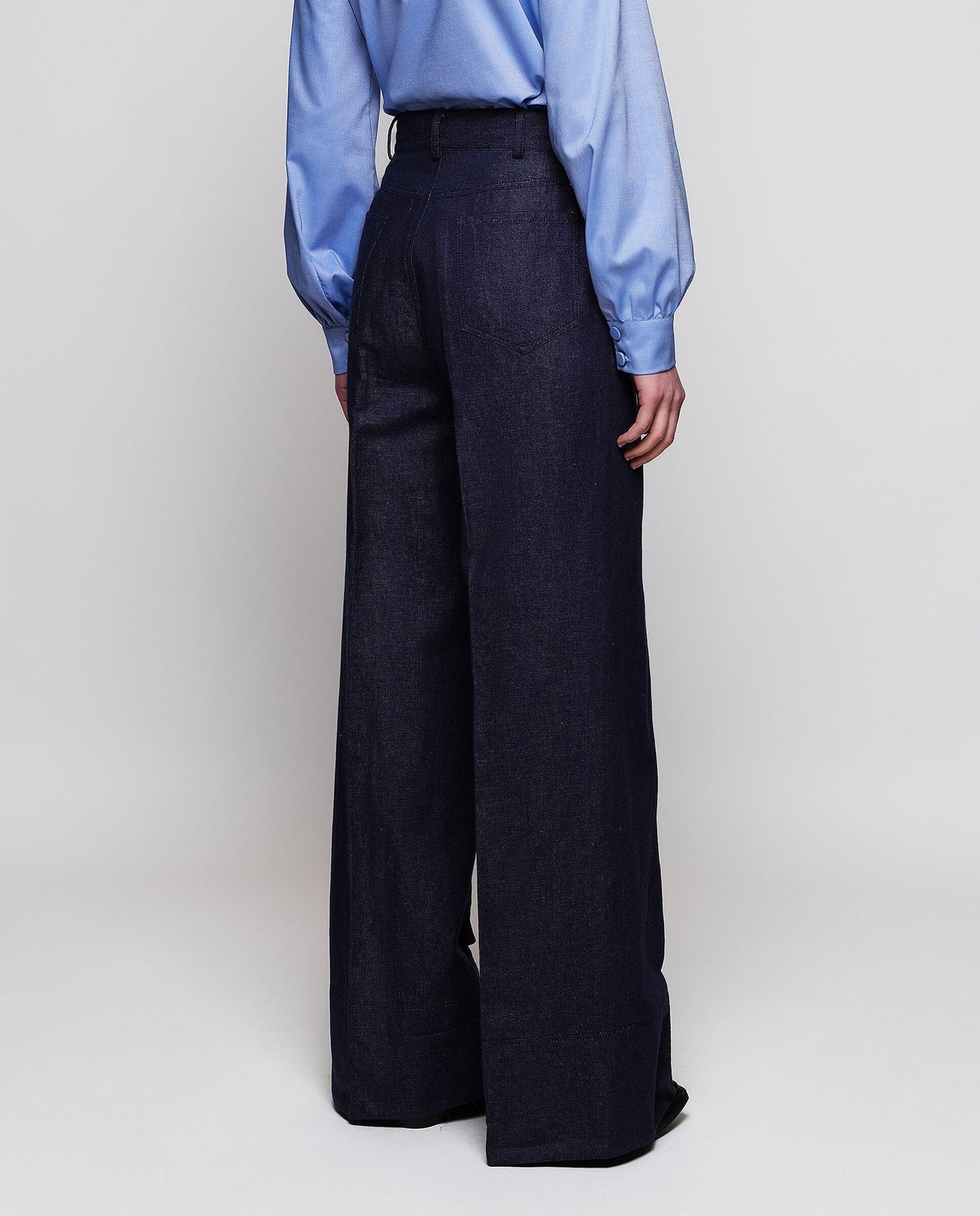 Wide-leg denim trousers Trousers Mirto 