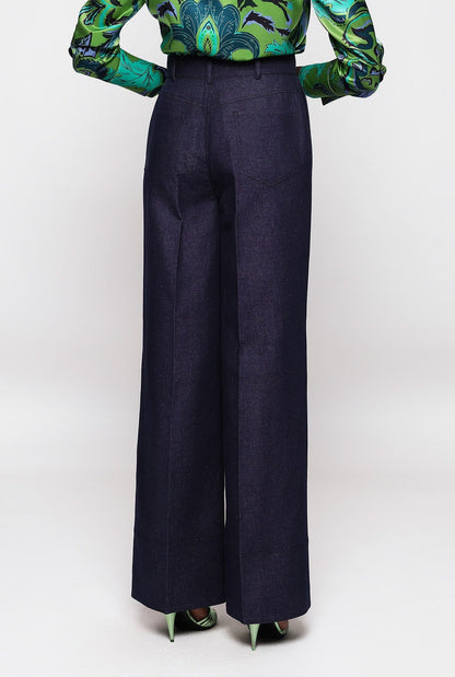 Wide leg denim trousers Trousers Mirto 