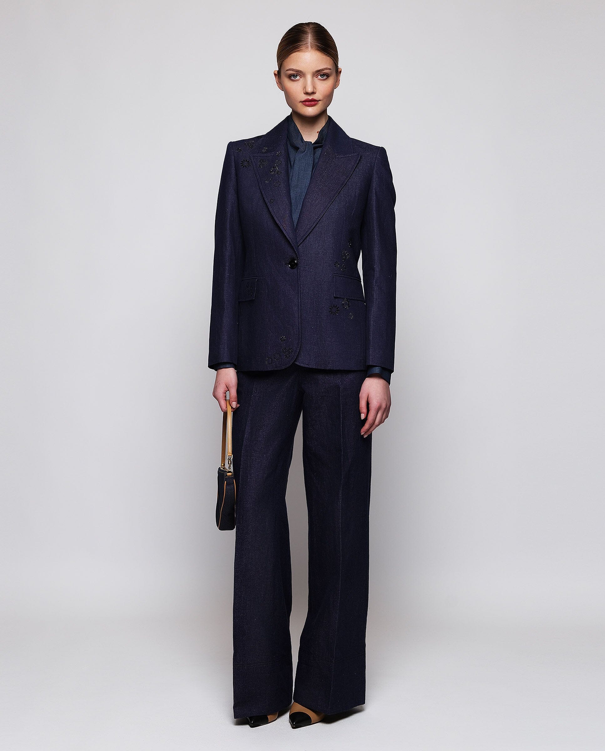 Wide-leg denim trousers Trousers Mirto 