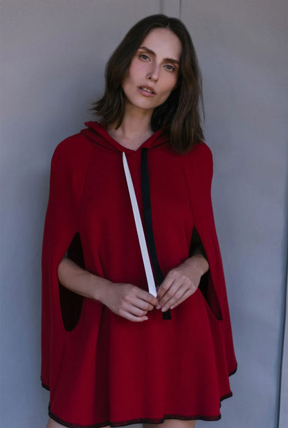 Wolf Ate Cape in Red Capes & shawls Carlota Cahis 