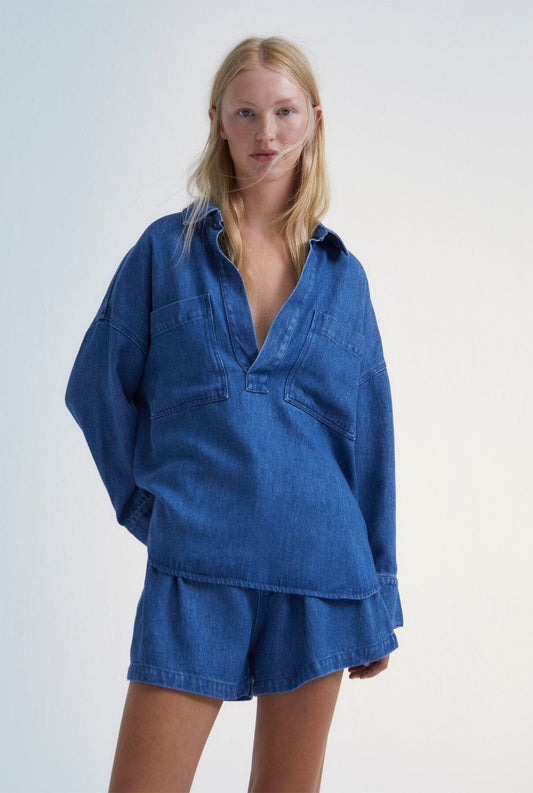 Woodland Denim Woman Blouse Shirts & blouses The New Society 
