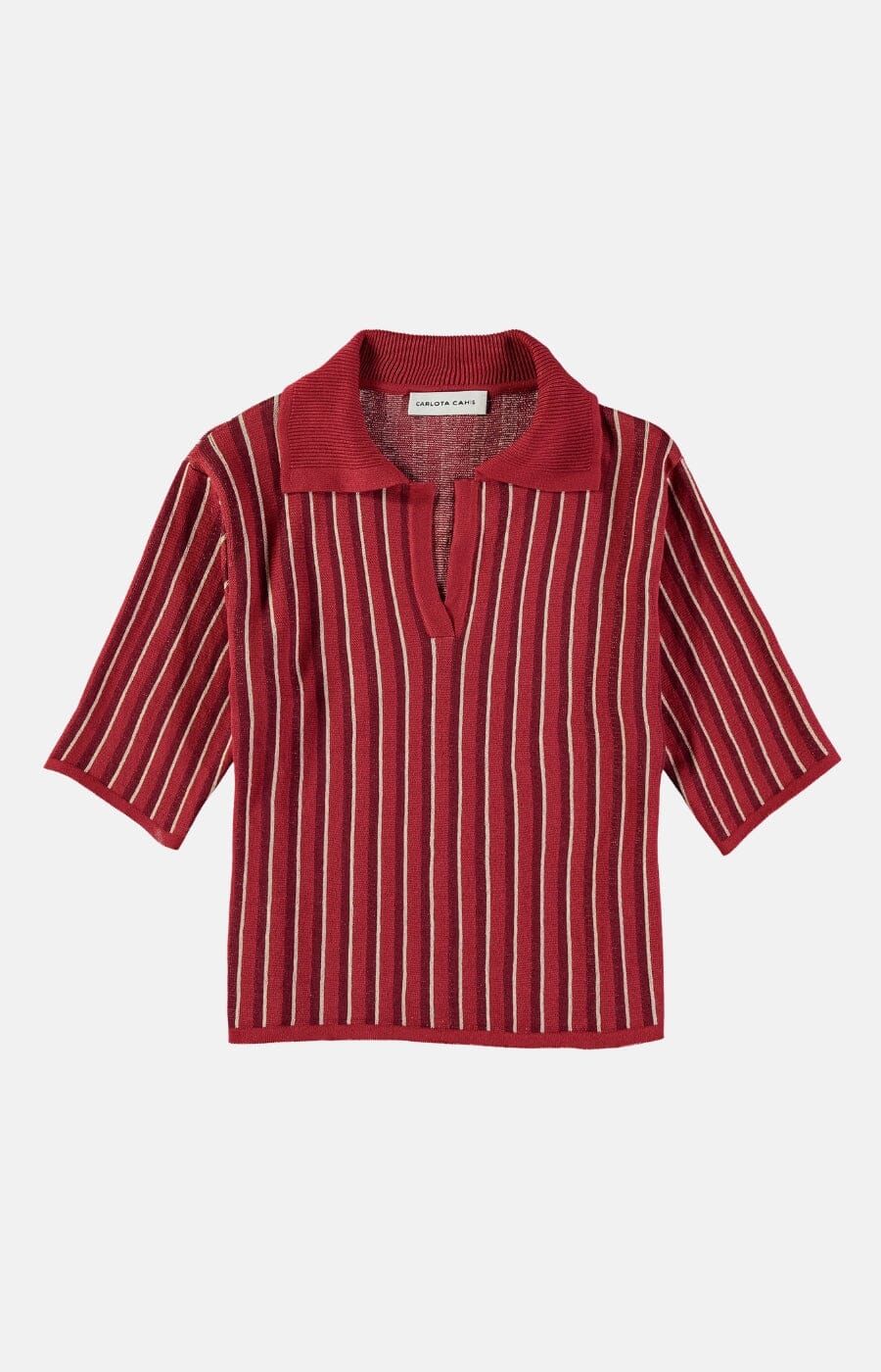 Xiringo Classic Polo Red Tops and Blouses Carlota Cahis 