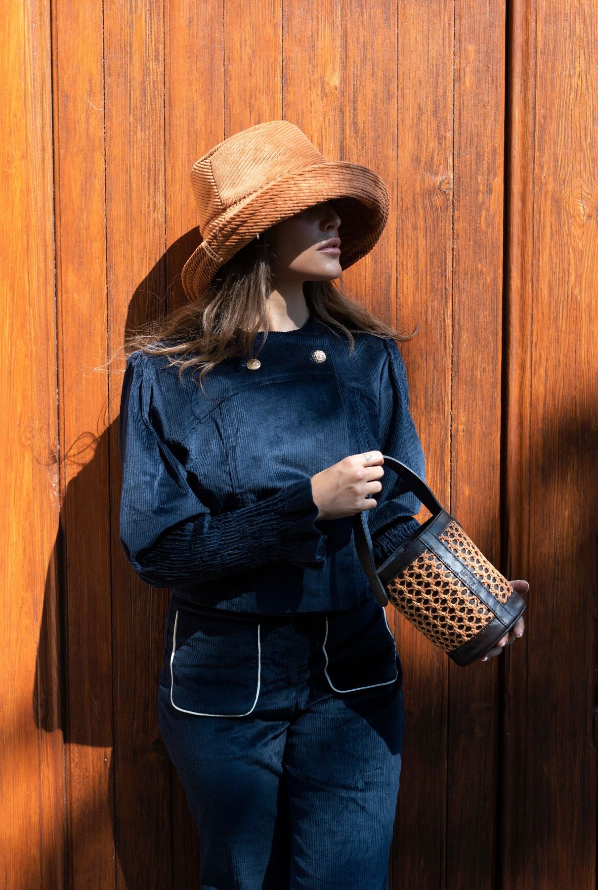 Yoyo Corduroy Hat Ochre Hats Zahati 