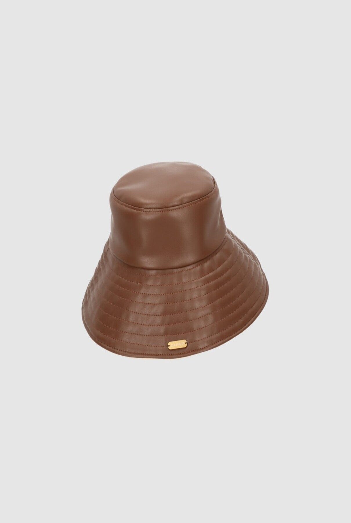 Yoyo Leather Hat Chocolate Hat Zahati 