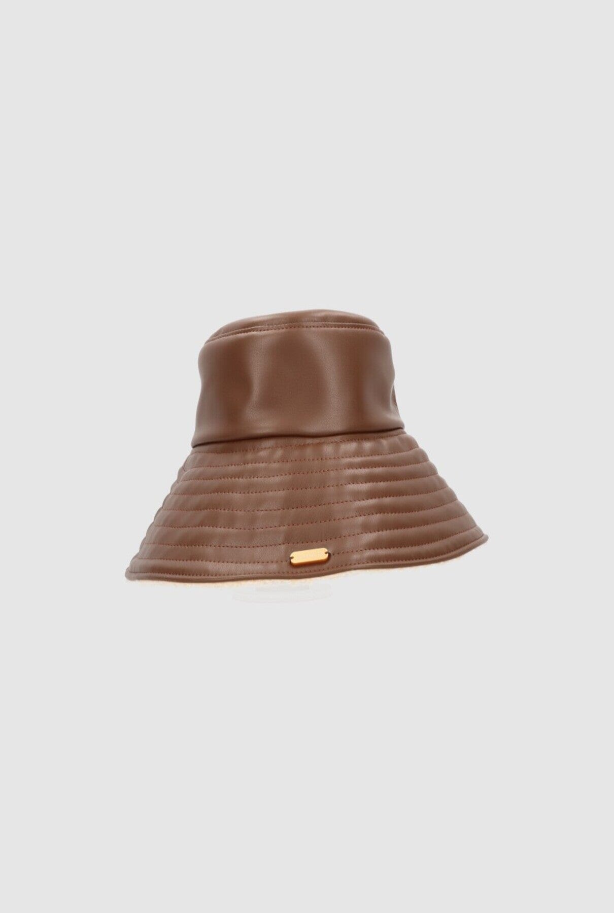 Yoyo Leather Hat Chocolate Hat Zahati 