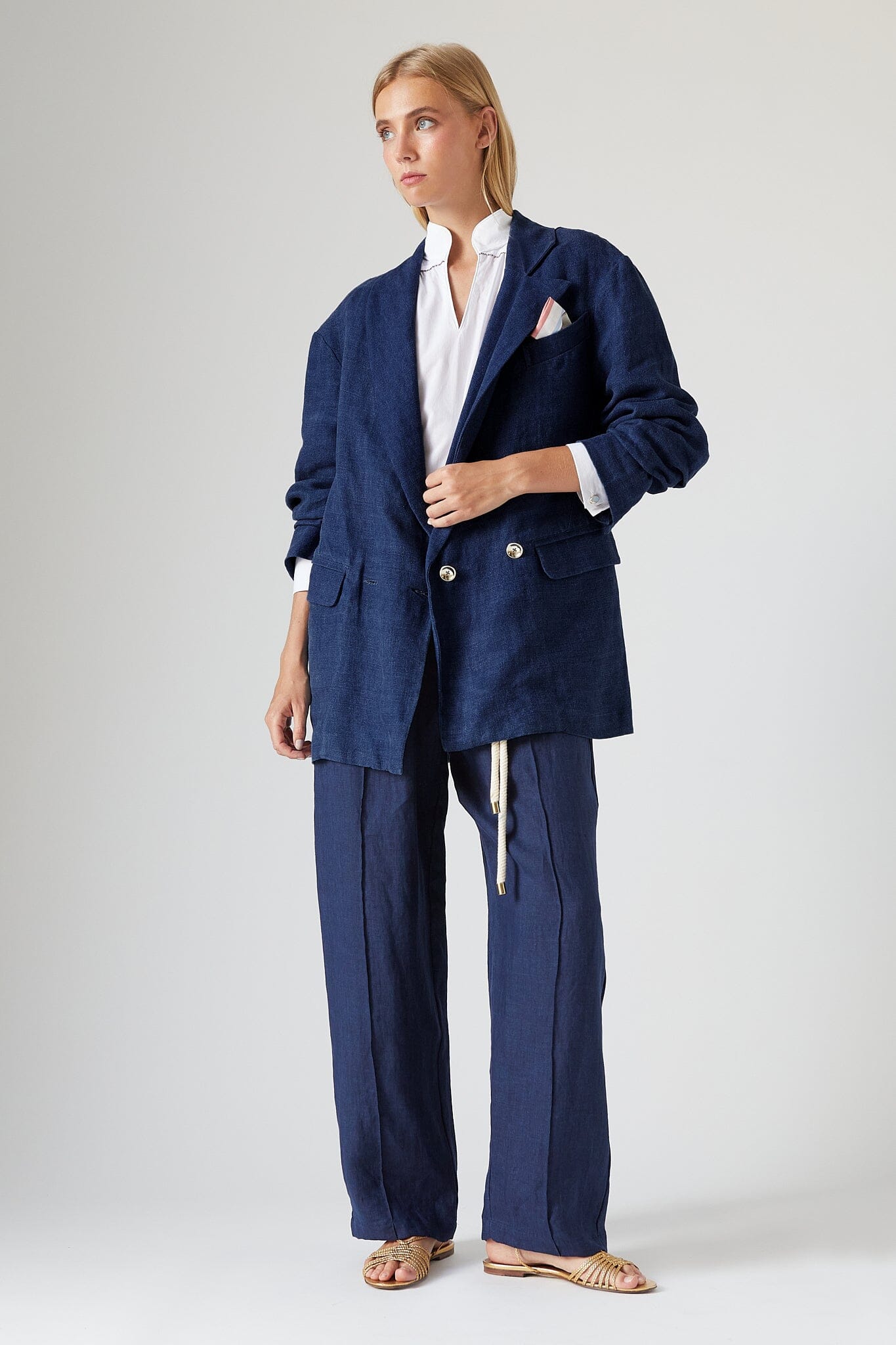 Zackary Blazer Indigo Jackets The Label Edition 