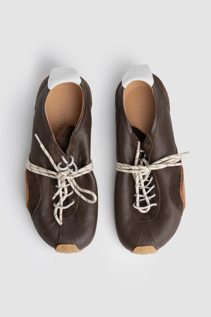 Zen Nappa Barefoot Sneaker Dark Wood Flat shoes KOOPS 